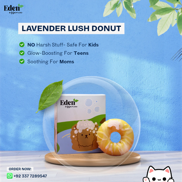 Lavender Lush Donut Cleanser Bar