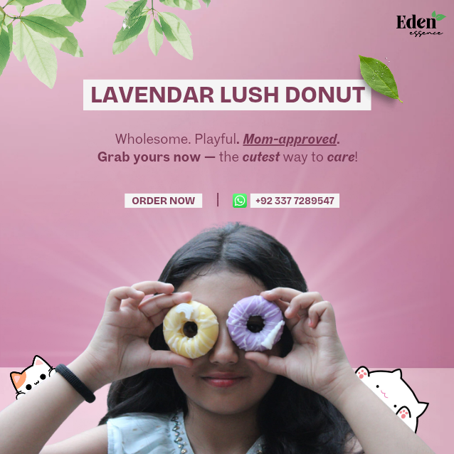 Lavender Lush Donut Cleanser Bar