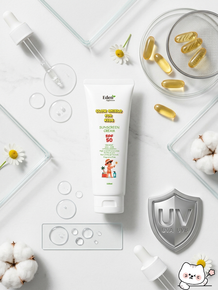 Glow Shield for Kids Sunscreen Cream SPF 50